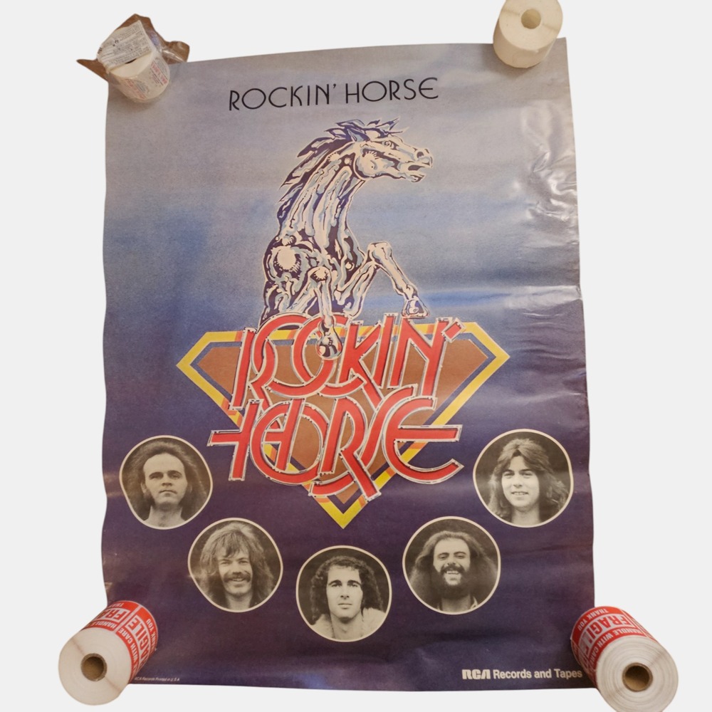 Rockin' Horse 1975 Promo Poster 24x32 RCA Records Vintage Rock Music Advert Ad